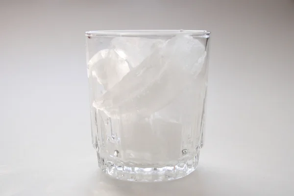 stock image Glass full of ice cubes