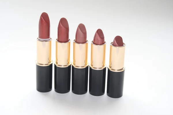 Row of lipsticks — Stock Photo, Image