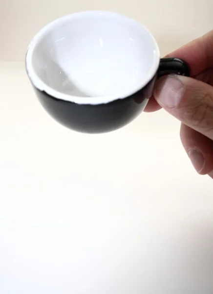 stock image Coffe cup tilted toward viewer