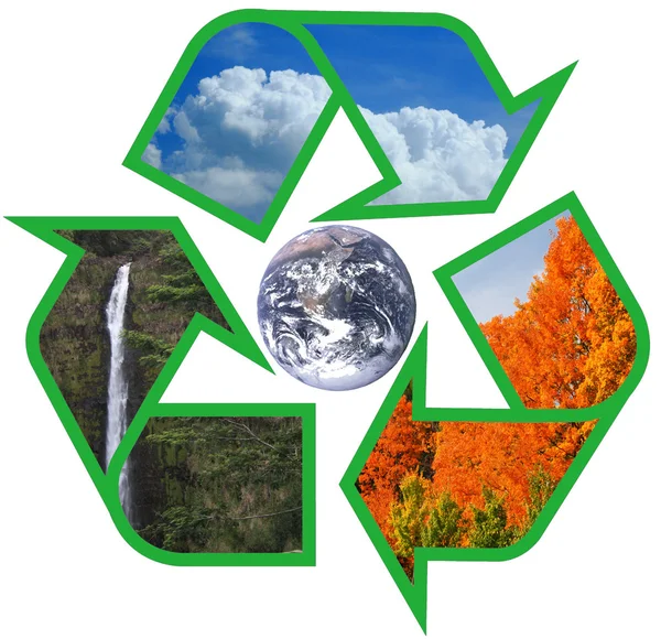 Reciclar a terra — Fotografia de Stock