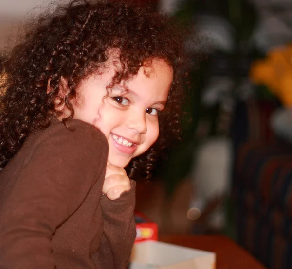 Smiling little girl — Stock Photo, Image