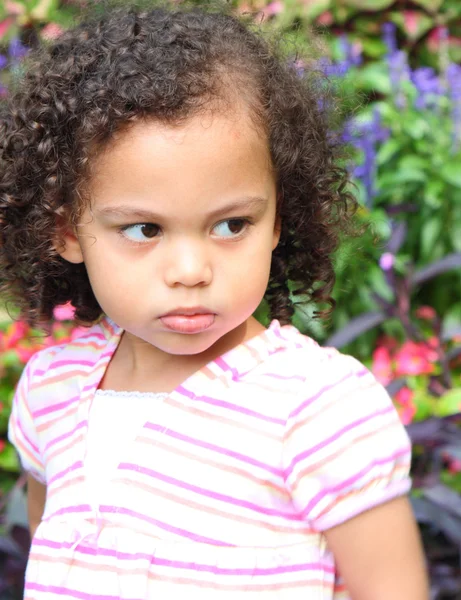 Pouty little girl — Stock Photo, Image