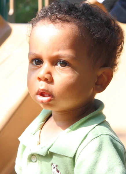Cute little mixed race boy — Stock Photo, Image