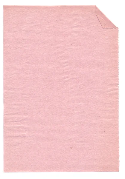Folha de papel retrô isolada — Fotografia de Stock