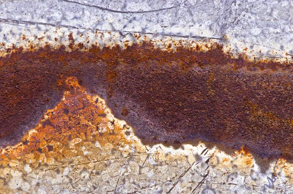 녹된 금속 주석 배경 — 스톡 사진