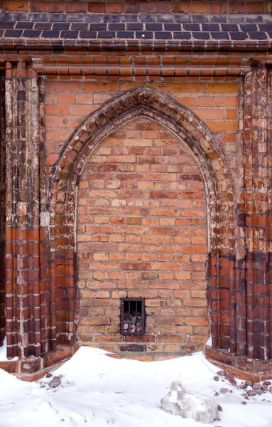 Iglesia medieval pared fondo — Foto de Stock