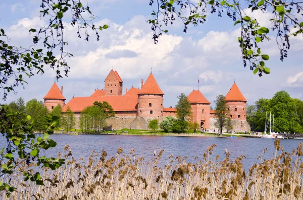 Litevská historie srdce - hrad trakai — Stock fotografie