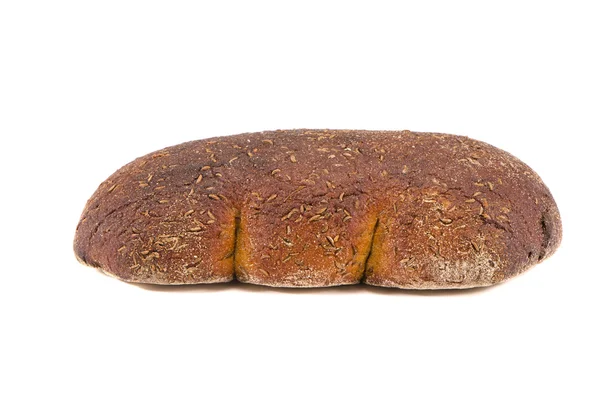 Izolované hnědé ekologické chleba — Stock fotografie