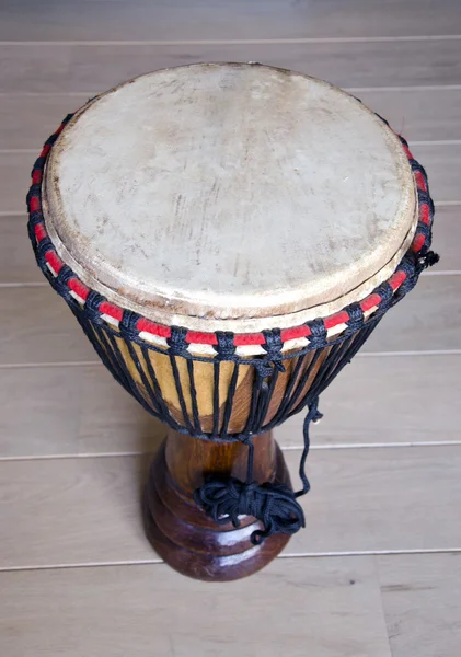 Drum on the white floor — Stock Photo, Image