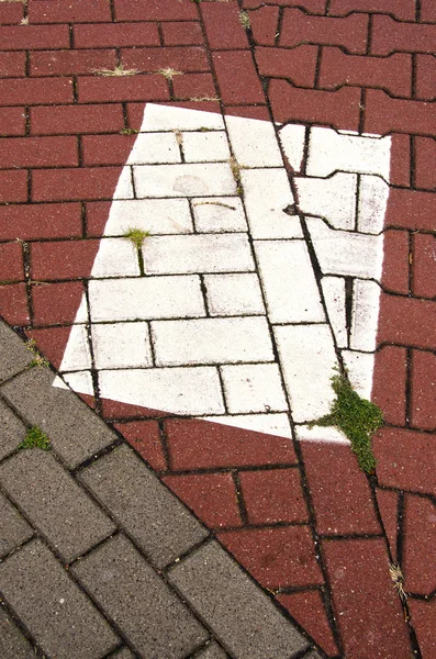 Фон тротуара из кирпича — стоковое фото