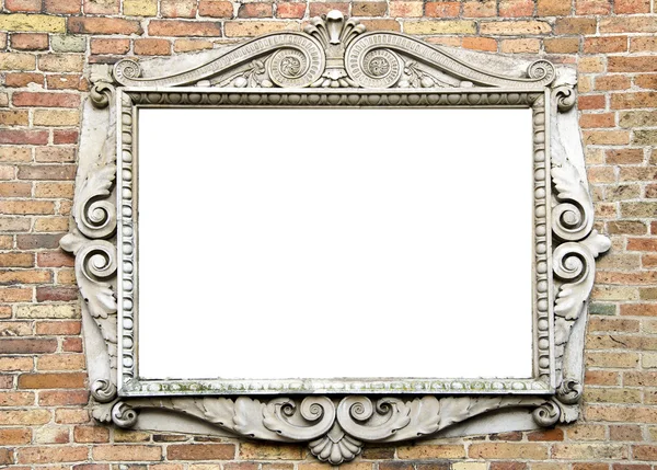 Antigua pared con marco vintage para texto —  Fotos de Stock