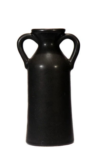 孤立黑色的花瓶 — 图库照片