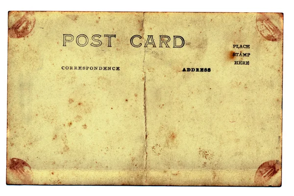 Isolado velho e grungy fundo cartão postal — Fotografia de Stock
