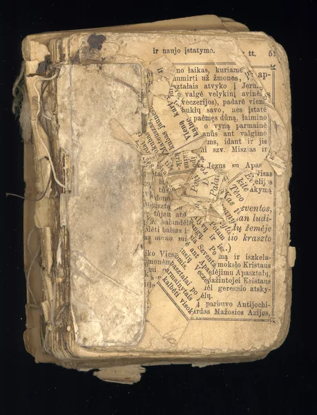 Antigo livro temático religioso — Fotografia de Stock