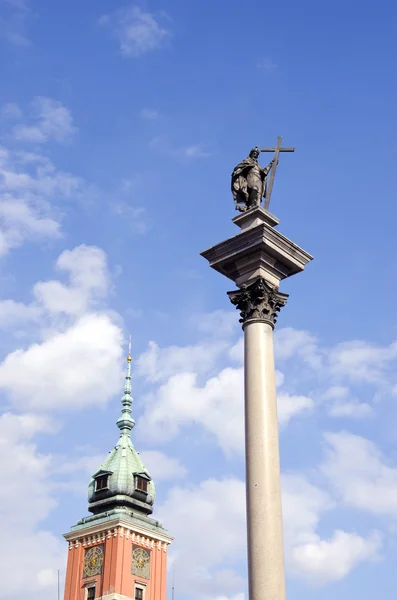 Polonia capital Varsovia monumento — Foto de Stock