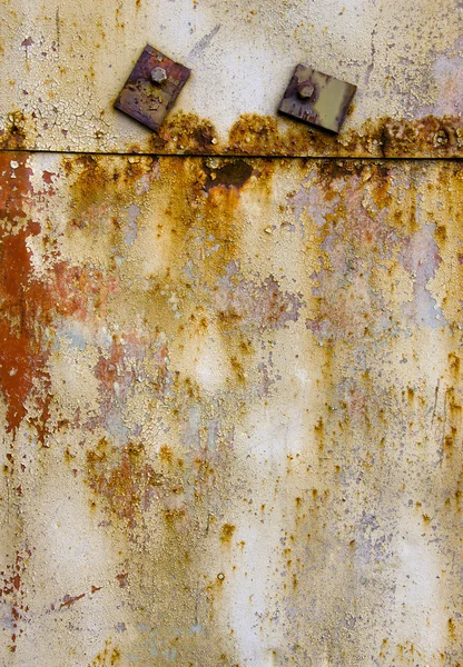 Fondo de lata de metal pintado viejo — Foto de Stock