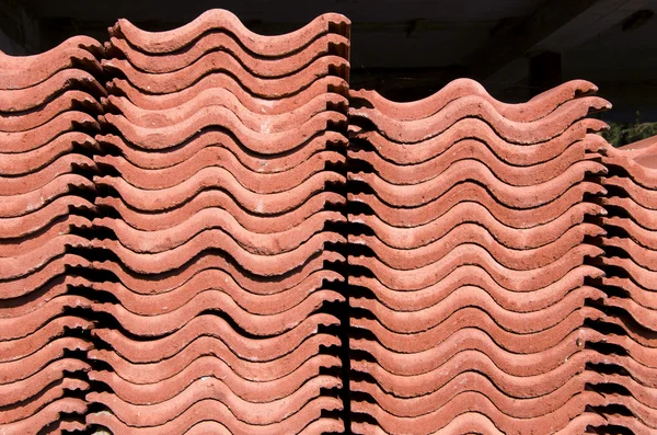 Ceramic tiles in the yard — Stock Photo, Image