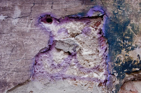 Starożytnych i popękane ściany miejskich tło — Zdjęcie stockowe