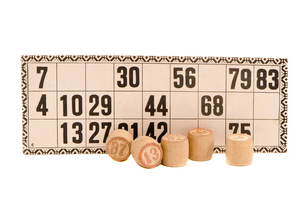 Número vintage aislado de la lotería detalles del juego —  Fotos de Stock