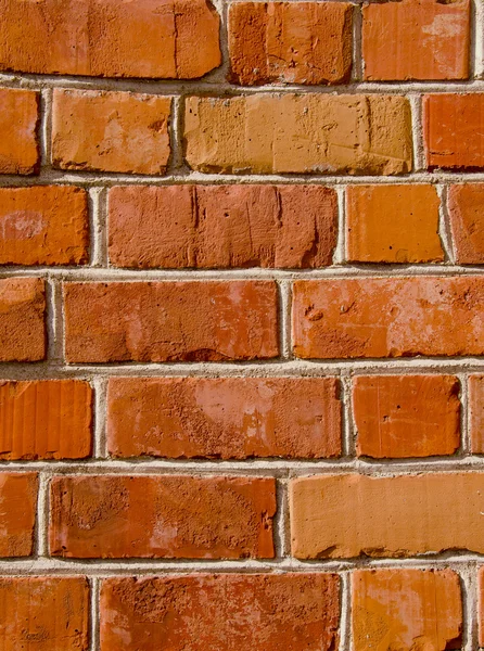 Antigos tijolos vermelhos fundo da parede — Fotografia de Stock