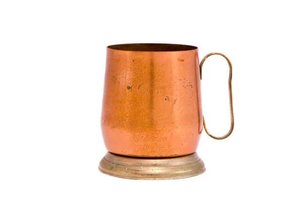 Recuerdo de taza de cobre aislado —  Fotos de Stock