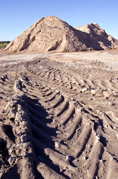 Terra trabalha no local de construção — Fotografia de Stock