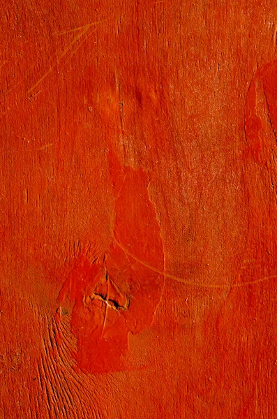 Vermelho pintado fundo de madeira compensada — Fotografia de Stock
