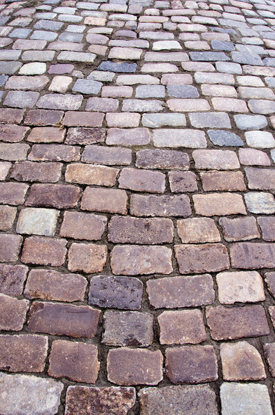 Historical granite bricks background and texture
