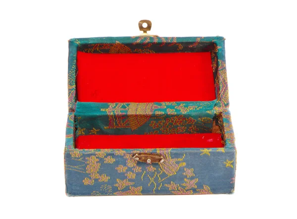 Изолированная и используемая винтажная коробка — стоковое фото