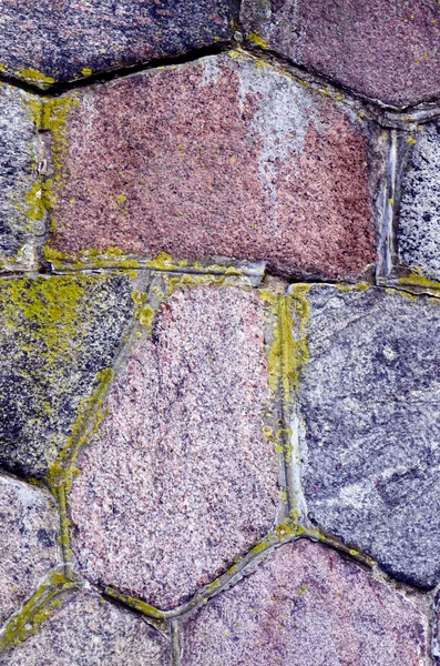 Parede de blocos de granito velho — Fotografia de Stock