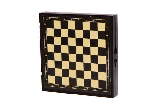 Caixa de xadrez preto isolado — Fotografia de Stock