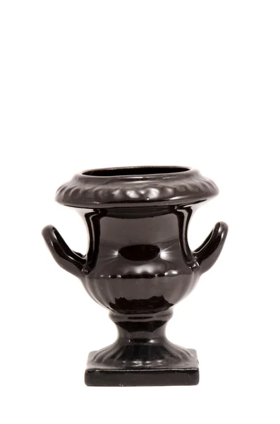 Geïsoleerde zwarte vaas — Stockfoto