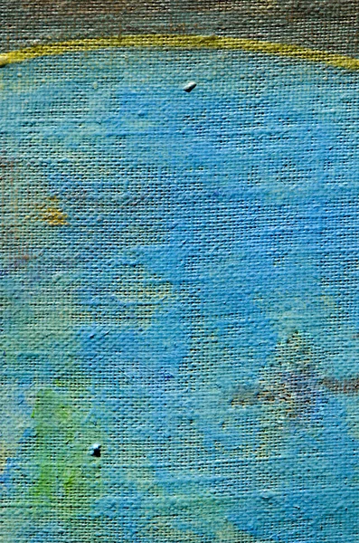 Akrilik boyalı tuval mavi arka plan — Stok fotoğraf