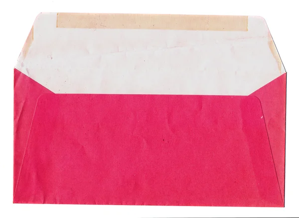 Izolované červená obálka — Stock fotografie