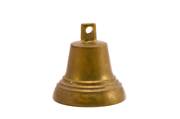 Isolato vecchia campana in ottone — Foto Stock
