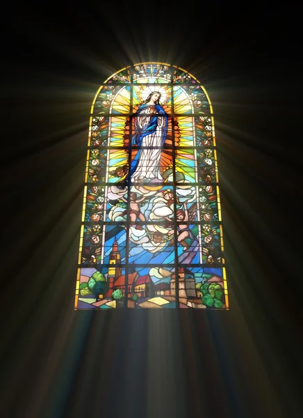 Biblical stained glass — Stock Photo, Image