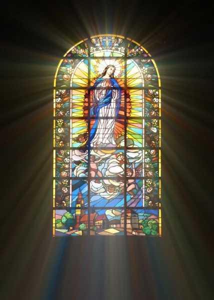 Biblical stained glass — Stock Photo, Image