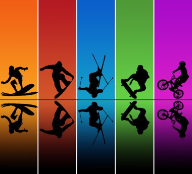 Active sports clipart