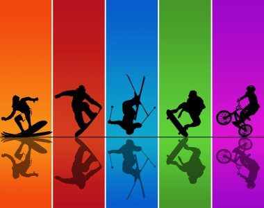 Active sports clipart