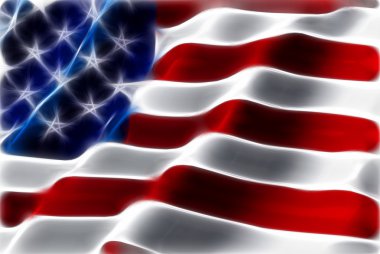 American flag abstract background