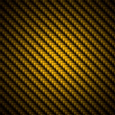 Realistic golden carbon fiber background clipart