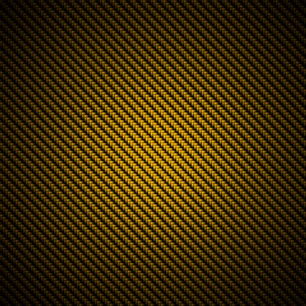 Реалістичний фон з золотистого вуглецевого волокна — стокове фото