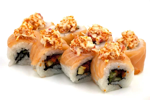 Sushi rullar med krabba — Stockfoto