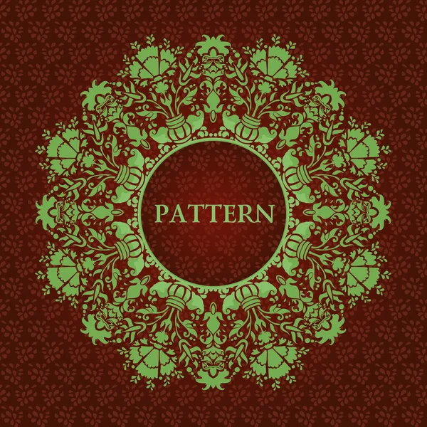 Okrasné kruhové krajky pattern — Stockový vektor