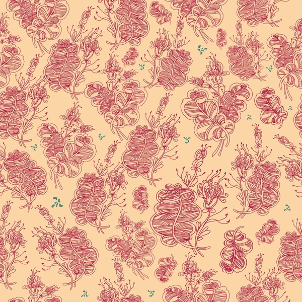 Motif floral sur fond clair — Image vectorielle