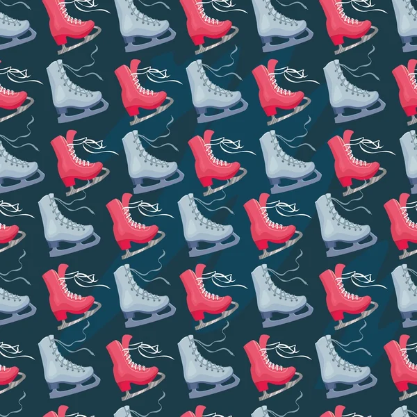Naadloze texture - mannelijke en vrouwelijke schaatsen voor figuur schaatsenbuz pateni sorunsuz doku - erkek ve dişi paten rakam — Stok Vektör