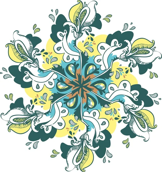 Motif floral, fond, dentelle — Image vectorielle