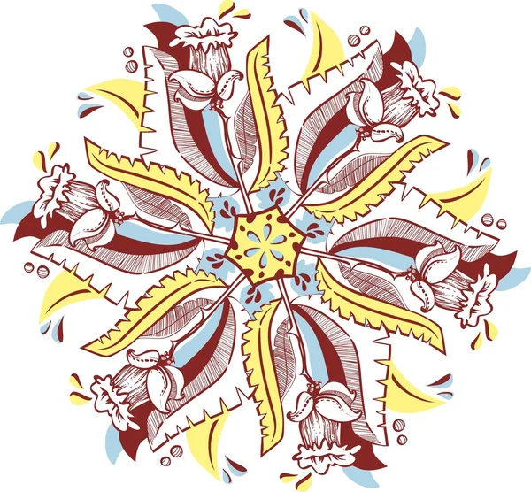 Квітковий візерунок, фон, мереживо — стоковий вектор