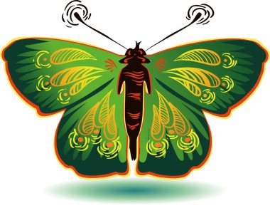 Vector colorful butterfly for a beautiful design clipart