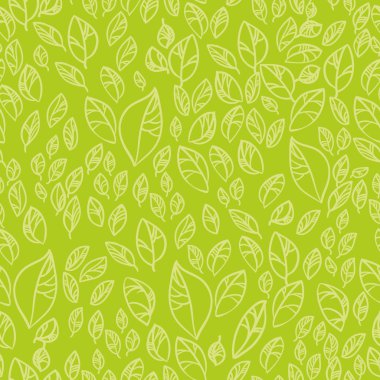 Seamless pattern and leaves clipart